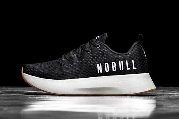 Black Nobull Runner+ Men's Running Shoes | CA A1183H